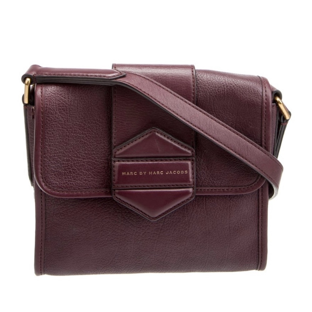 Marc by Marc Jacobs Plum Leather Crossbody Bag